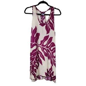 Island Beach Pink and Cream Beach Coverup | Size M